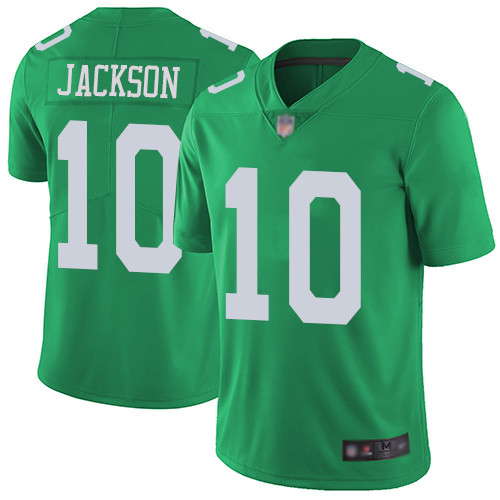 Men Philadelphia Eagles #10 DeSean Jackson Limited Green Rush Vapor Untouchable NFL Jersey Football->philadelphia eagles->NFL Jersey
